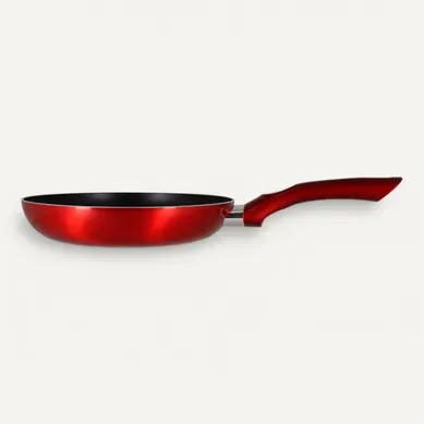 Poêle Ø 24 cm MENASTYL Rouge cerise vue 3/4