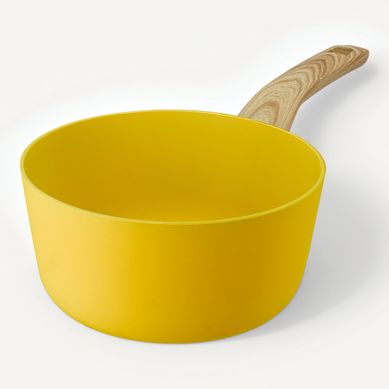 Casserole 18 cm  jaune vue 3/4