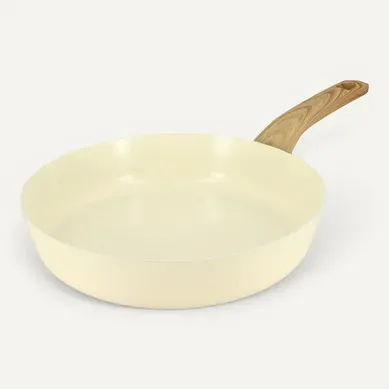 Poêle Ø. 24 cm  Crème vue 3/4