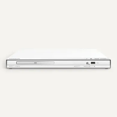 Lecteur Dvd De Table Blanc Slot‑loading, HDMI et USB, Upscaling 1080p Lecteur Dvd De Table Blanc Slot‑loading, HDMI et USB, Upscaling 1080p