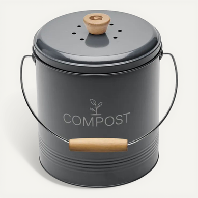 Seau À Compost Rond 4.5l Gris 040605 Seau À Compost Rond 4.5l Gris 040605