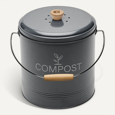Seau À Compost Rond 4.5l Gris 040615 Seau À Compost Rond 4.5l Gris 040615