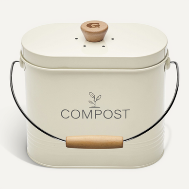 Seau A Compost Ovale 3l Beige Avec Filtre 040623 Seau A Compost Ovale 3l Beige Avec Filtre 040623