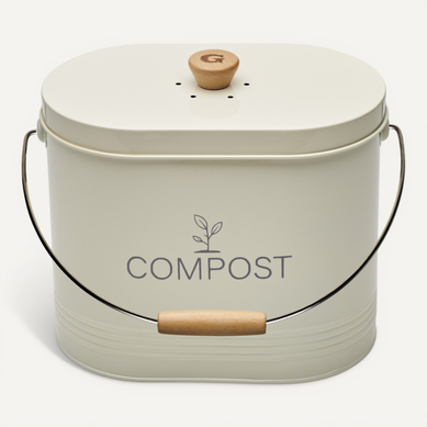 Seau A Compost Ovale 7l Beige Avec Filtre 040633 Seau A Compost Ovale 7l Beige Avec Filtre 040633