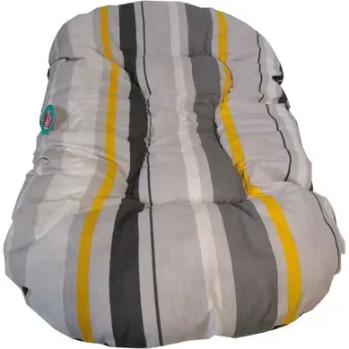 Coussin Ovale Pour Chien 90 Cm Gris Avec Dossier Matelassé Coussin Ovale Pour Chien 90 Cm Gris Avec Dossier Matelassé