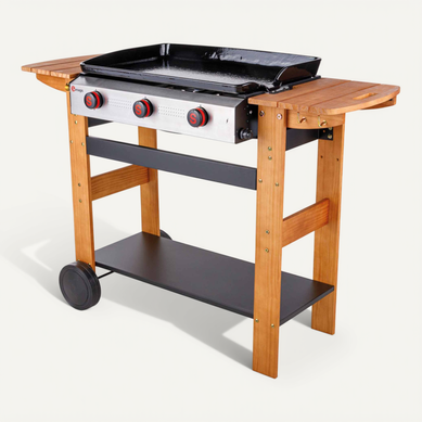 San Sebastian Plancha À Gaz 3 Brûleurs 8kw San Sebastian Plancha À Gaz 3 Brûleurs 8kw