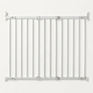 Barrière De Sécurité Murale Métal Ajustable 72–108 Cm — Blanche, Ouverture 1 Main Barrière De Sécurité Murale Métal Ajustable 72–108 Cm — Blanche, Ouverture 1 Main