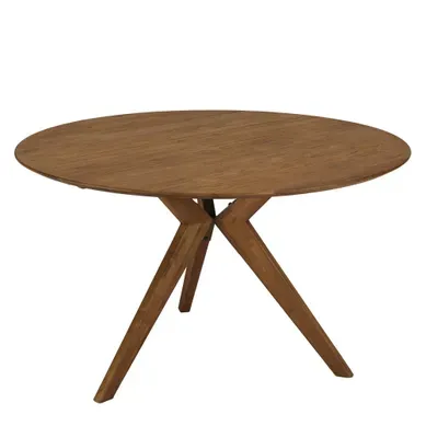 Sixtine - Table À Manger Ronde En Bois De Teck Recyclé D130cm Sixtine - Table À Manger Ronde En Bois De Teck Recyclé D130cm
