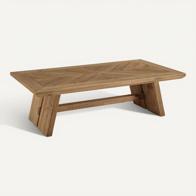 Sandy - Table Basse Rectangulaire 130x70cm Bois Pin Recyclé Sandy - Table Basse Rectangulaire 130x70cm Bois Pin Recyclé