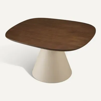 James - Table Basse 80x75cm En Manguier Pied Métal Ivoire James (2 Colis) James - Table Basse 80x75cm En Manguier Pied Métal Ivoire James (2 Colis)