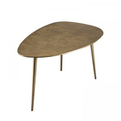 Johan - Table Basse Goutte D'eau Aluminium Doré Johan - Table Basse Goutte D'eau Aluminium Doré