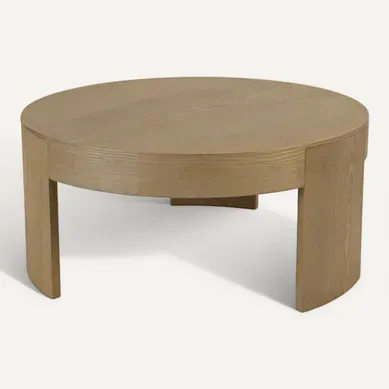 Ella - Table Basse Ronde D90cm Couleur Naturelle Design Arrondi Ella - Table Basse Ronde D90cm Couleur Naturelle Design Arrondi