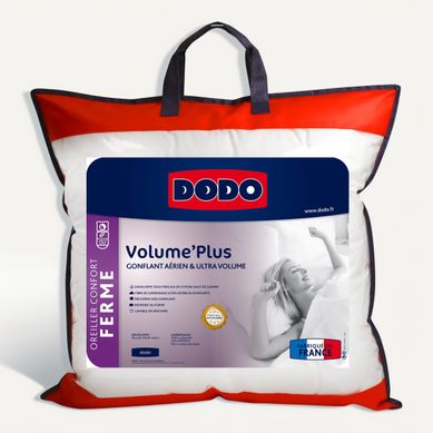 Oreiller ferme 60x60 cm DODO VOLUME PLUS Oreiller ferme 60x60 cm DODO VOLUME PLUS vue 3/4