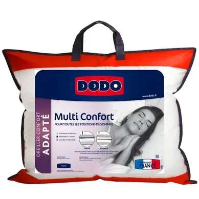 Oreiller adapté 50x70 cm DODO MULTI CONFORT vue de face