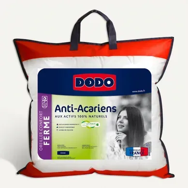 Oreiller ferme 60x60 cm DODO SANIPROTECT ANTI-ACARIENS vue 3/4