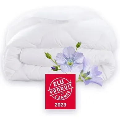 Couette 140x200 Cm  Champs De Lin - Chaude - 450g/m² - Couette 1 Personne -douce Et Chaude -anti-ac