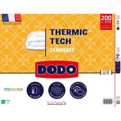 Couette Tempérée Thermic Tech 250 G/m² - 200 X 200 Cm - Blanc