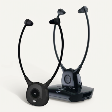 Casque TV Sans Fil Dolfinonyxduo - Autonomie 8h - Réglage de volume intégré