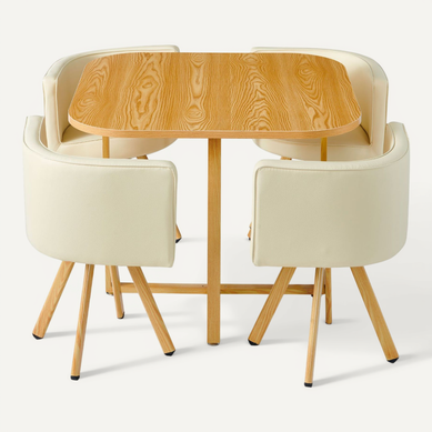 Table Et Chaises Scandinaves Oslo Beige Table Et Chaises Scandinaves Oslo Beige