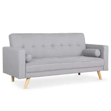 Canapé Convertible Scandinave Slow 3 Places - Gris Clair Canapé Convertible Scandinave Slow 3 Places - Gris Clair