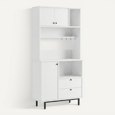 Buffet De Cuisine Haut "kieth" 180cm Blanc