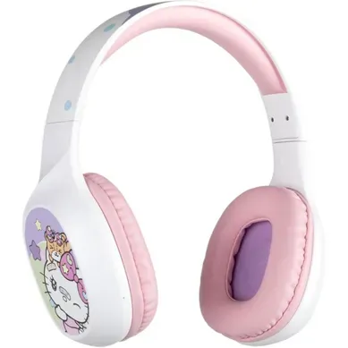 Casque Bluetooth Hello Kitty 40 Mm — Jusqu'à 30h, Blanc Et Rose Casque Bluetooth Hello Kitty 40 Mm — Jusqu'à 30h, Blanc Et Rose