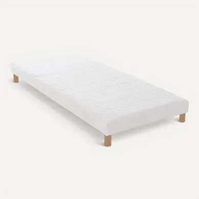 Sommier tapissier à Lattes en Bois Massif avec Pieds - 80x200 cm Sommier tapissier à Lattes en Bois Massif avec Pieds - 80x200 cm