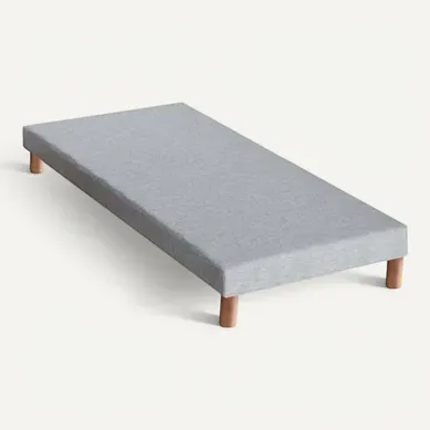 Sommier Tapissier à Lattes Gris Chiné Made In France - 90 X 190 Cm Sommier Tapissier à Lattes Gris Chiné Made In France - 90 X 190 Cm