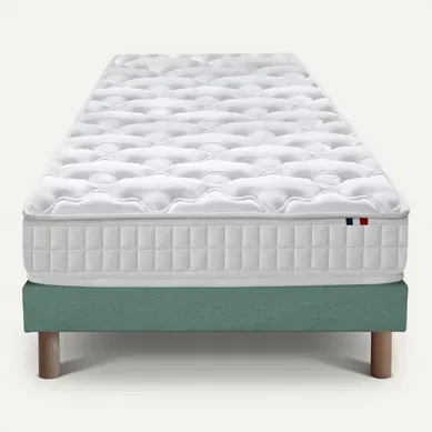 Ensemble Matelas Ressorts 5 Zones Etoile + Sommier 90x190 Sommier Vert Celadon Ensemble Matelas Ressorts 5 Zones Etoile + Sommier 90x190 Sommier Vert Celadon