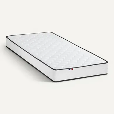 Matelas mousse 90x190 cm ADEONA ép.14 cm Matelas mousse 90x190 cm ADEONA ép.14 cm vue 3/4
