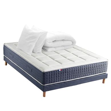 Pack Matelas Ressort King Style 140x190 Accueil Mémoire De Forme Sommier + Couette + Oreillers Pack Matelas Ressort King Style 140x190 Accueil Mémoire De Forme Sommier + Couette + Oreillers