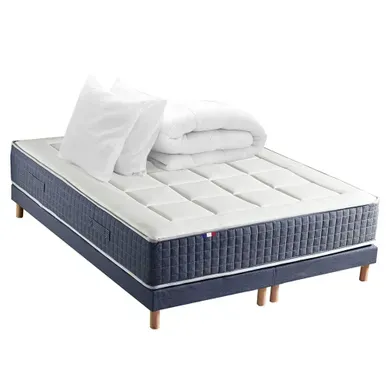 Pack Matelas Ressort King Style 160x200 Accueil Mémoire De Forme Sommier + Couette + Oreillers Pack Matelas Ressort King Style 160x200 Accueil Mémoire De Forme Sommier + Couette + Oreillers