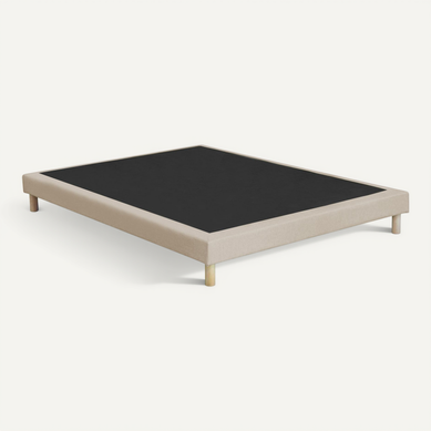 Sommier Déco Tapissier Beige 140x190 Sommier Déco Tapissier Beige 140x190