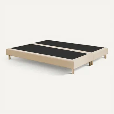 Sommier Déco Tapissier Beige 160 X 200 (2x80x200) Sommier Déco Tapissier Beige 160 X 200 (2x80x200)
