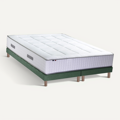 Ensemble Matelas Ressort 7 Zones + Mémoire De Forme + Sommier Bellagio 180x200 Vert Ensemble Matelas Ressort 7 Zones + Mémoire De Forme + Sommier Bellagio 180x200 Vert