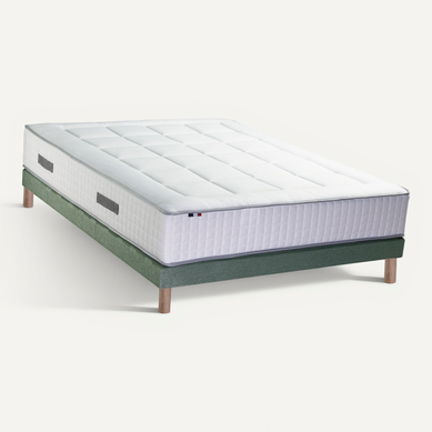 Ensemble Matelas Ressorts 7 Zones + Sommier Palacio 2 140x190 Vert Ensemble Matelas Ressorts 7 Zones + Sommier Palacio 2 140x190 Vert