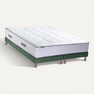 Ensemble Matelas Ressorts 7 Zones + Sommier Palacio 2 160x200 Vert Ensemble Matelas Ressorts 7 Zones + Sommier Palacio 2 160x200 Vert