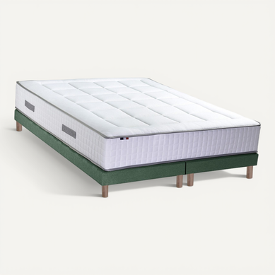 Ensemble Matelas Ressorts 7 Zones + Sommier Palacio 2 180x200 Vert Ensemble Matelas Ressorts 7 Zones + Sommier Palacio 2 180x200 Vert
