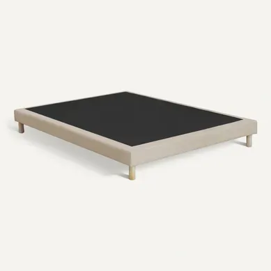 Sommier Tapissier À Lattes Fixes 140x200 Beige Sommier Tapissier À Lattes Fixes 140x200 Beige