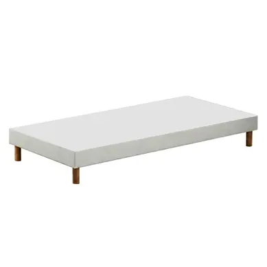Sommier Bois Massif, Lattes Passives, Tissu Blanc 90 X 200 Cm Sommier Bois Massif, Lattes Passives, Tissu Blanc 90 X 200 Cm