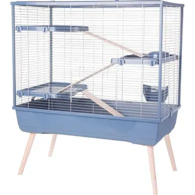 Cage À Lapins 3 Niveaux Néolife Rab2 Bleue 99x54x114 Cm Cage À Lapins 3 Niveaux Néolife Rab2 Bleue 99x54x114 Cm
