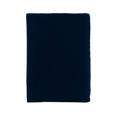 Serviette De Bain Unie En Coton Bleu Marine 55x100 Cm