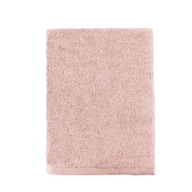Serviette De Bain Uni En Coton Rose 55x100