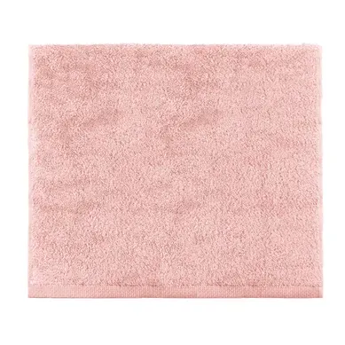 Serviette Invitée Uni En Coton Rose 30x50