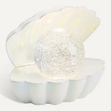 Coquillage lumineux H. 14,8 cm SIENA Nacré Coquillage lumineux H. 14,8 cm SIENA Nacré vue 3/4