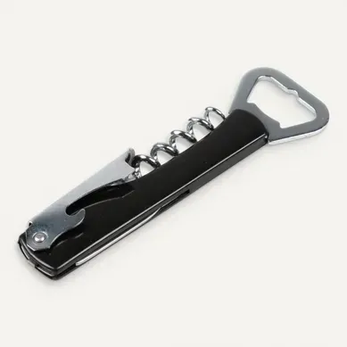 Tire bouchon L 13,5 cm  Noir vue de face