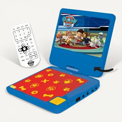 Lecteur DVD Portable Avec Écran Rotatif 7" et Port USB, Écouteurs Pat' Patrouille" Lecteur DVD Portable Avec Écran Rotatif 7" et Port USB, Écouteurs Pat' Patrouille"