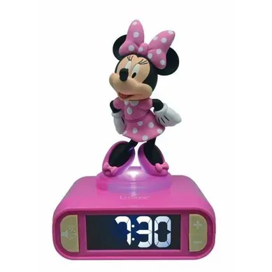 Réveil Avec Veilleuse Lumineuse Minnie En 3d