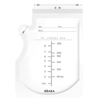 Sachets De Conservation Lait Maternel 250 Ml – Pack De 50, Pré-stérilisés, Double Zip