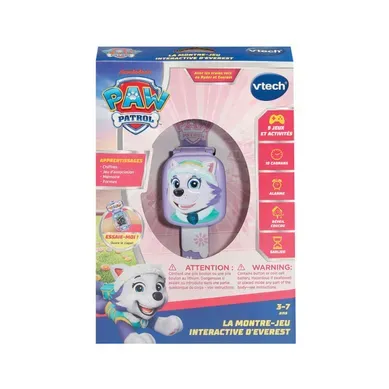 Montre Interactive Everest Pat' Patrouille - Violet, Écran LCD, 4 Jeux Éducatifs
